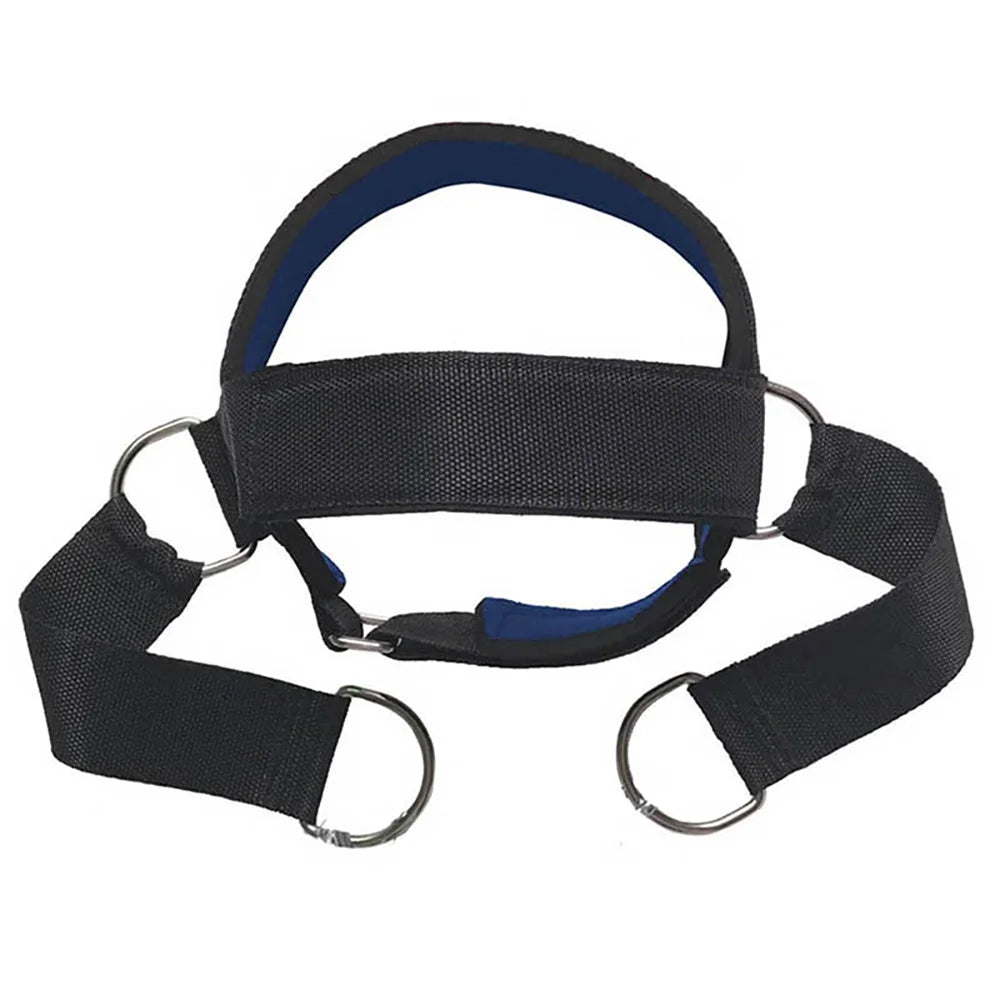 Fitness Neck Head Harness Neck Training Weight Lifting Strength Trainer With Adjustable Long Steel Chain and Strap Improve Muscle Strength Neck Exerciser