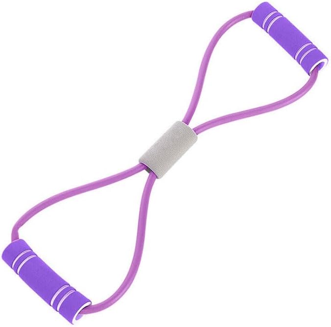 8-Shaped Tension Belt with Handles, Chest Expansion Belt, Elastic Yoga Resistance Band for Arm & Leg Stretching, Workout, Yoga, Pilates, Suitable for Beginner