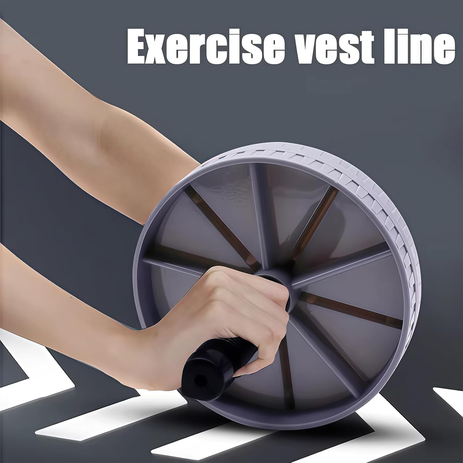 Wheel for Abs Workout, Core Strength Training Equipment - Exercise Wheel for Home Gym, Abdominal Muscle Toner, Fitness Equipment for Men & Women