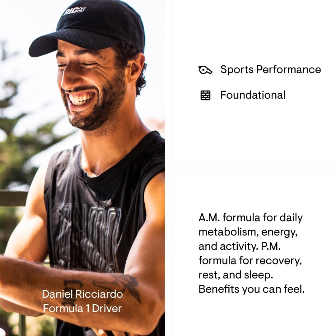 THORNE - Multi-Vitamin Elite - Daily Nutritional Supplement - AM Formula Supports Cellular Energy Production &PM Formula Supports Restful Sleep* - Gluten-Free, Dairy-Free - 180 Capsules - 30 Servings