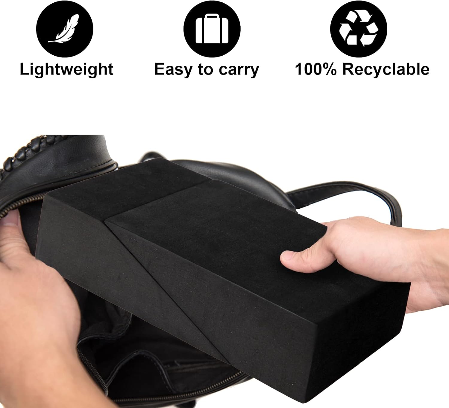 2 Pack Squat Wedge Blocks,Non Slip Professional Squat Ramp for Heel Elevated Squats Calf Raises Platform, Calf Stretcher, Balance, Pushup, Yoga Wrist Support, Pilates, Squat, Riser Block