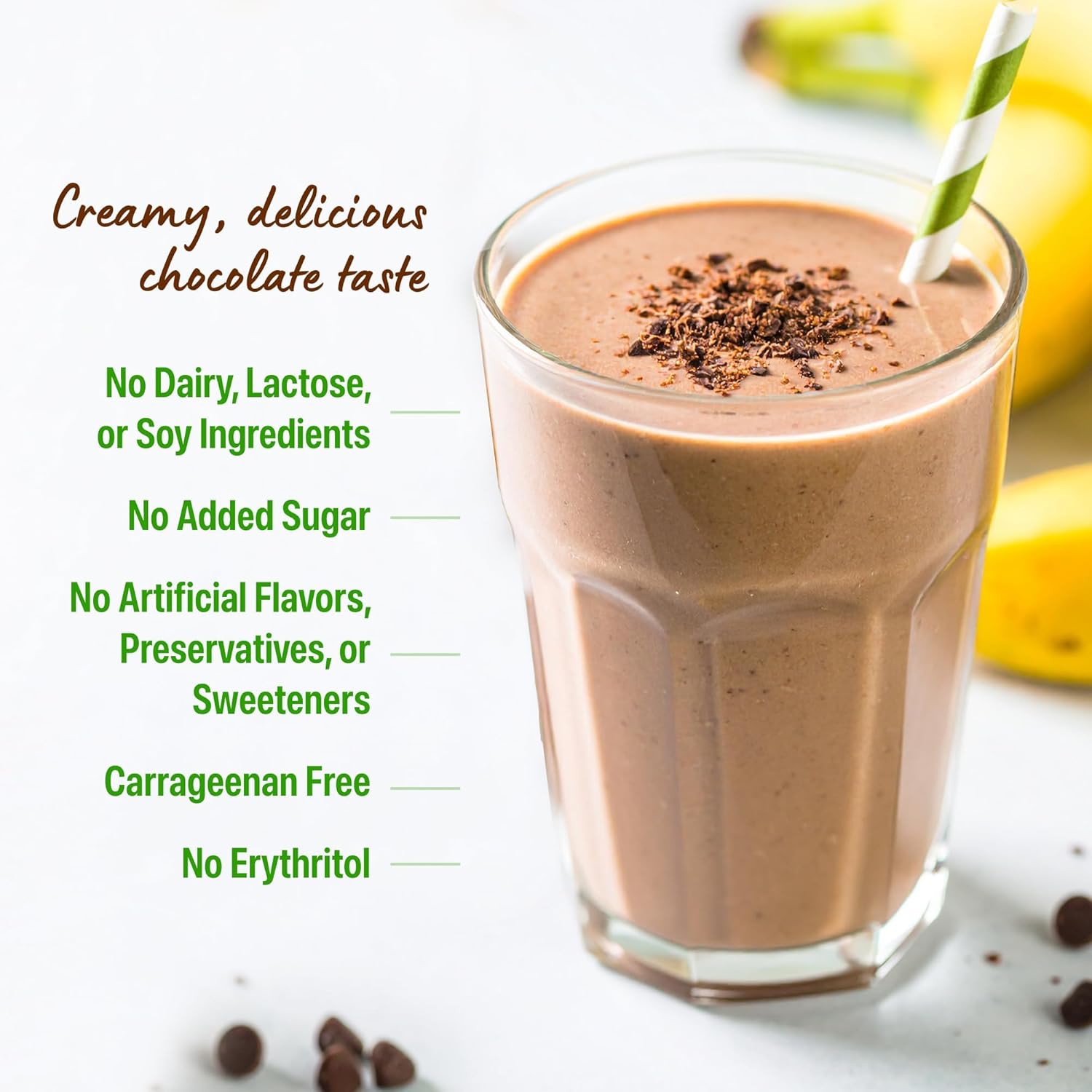 Orgain Organic Vegan Protein Powder, Creamy Chocolate Fudge - 21g Plant Protein, 6g Prebiotic Fiber, Low Net Carb, No Lactose Ingredients, No Added Sugar, Non-GMO, For Shakes & Smoothies, 2.03 lb