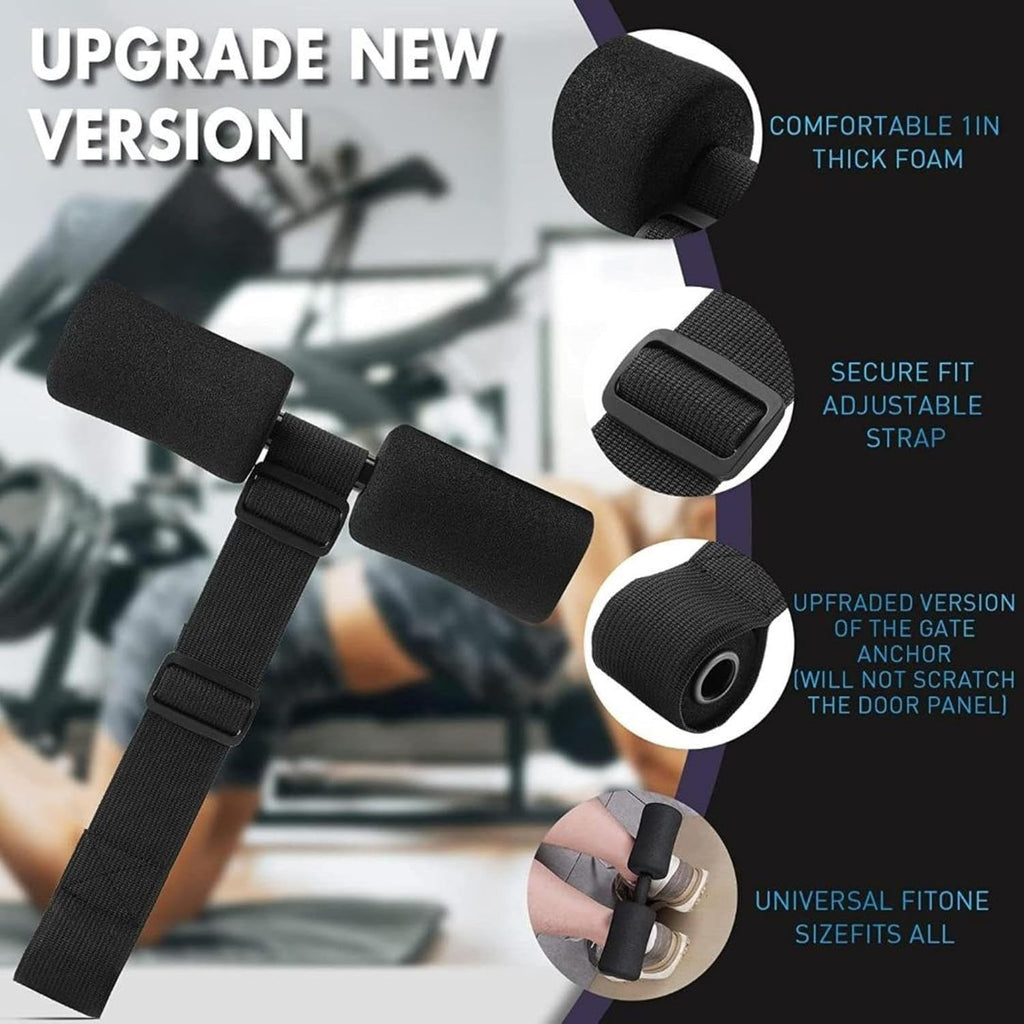 Adjustable Hamstring Curl Band, Sit-Up Foot Holder Equipment, Hamstring/Abdominal Strength Training Fitness Equipment, Indoor/Gym Workout.