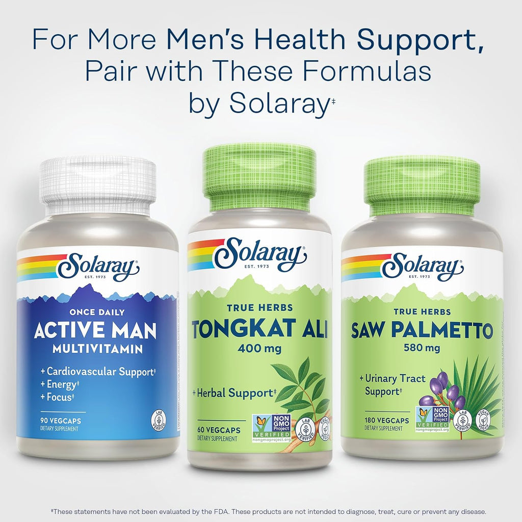 Tongkat Ali 400 mg - Longjack Tongkat Ali for Men - Herbal Support for Men's Health and Vitality - Vegan, Non-GMO, Lab Verified - 60 Servings, 60 VegCaps