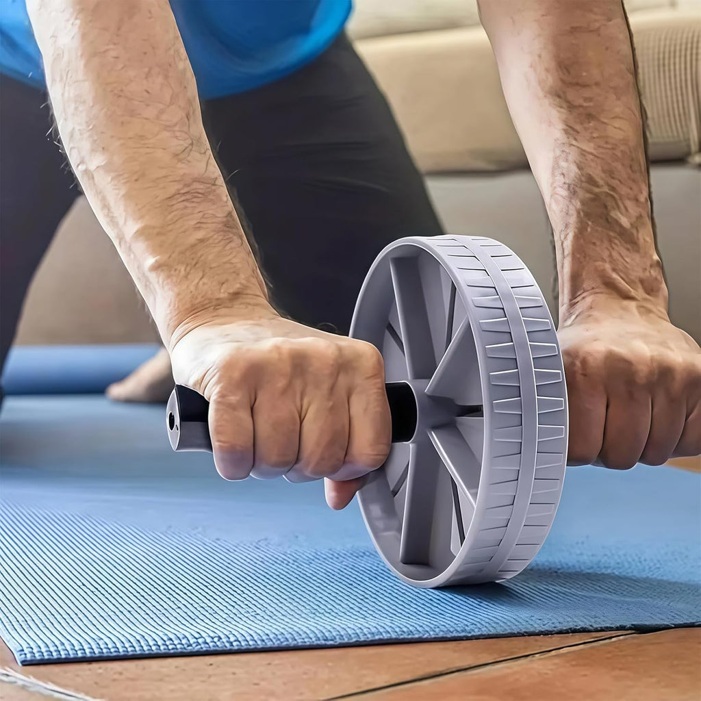 Wheel for Abs Workout, Core Strength Training Equipment - Exercise Wheel for Home Gym, Abdominal Muscle Toner, Fitness Equipment for Men & Women