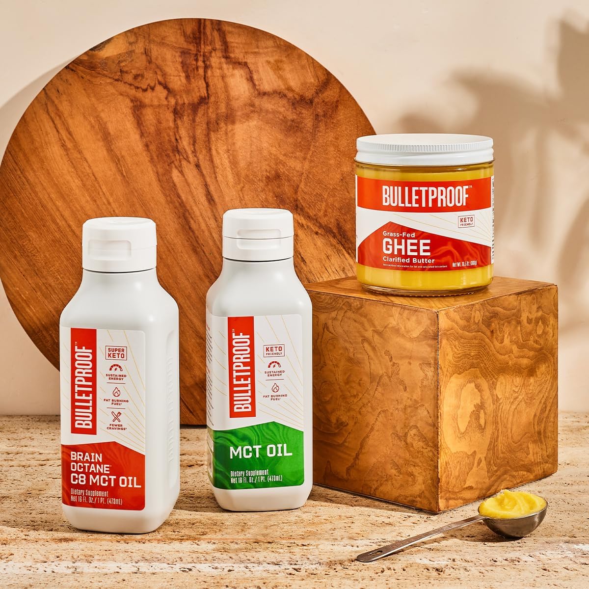 Brain Octane Premium C8 MCT Oil from Non-GMO Coconuts, 14g MCTs, 14 Fl Oz, Bulletproof Keto Supplement for Sustained Energy, Appetite Control, Mental & Physical Energy, Non-GMO, Vegan & Cruelty Free