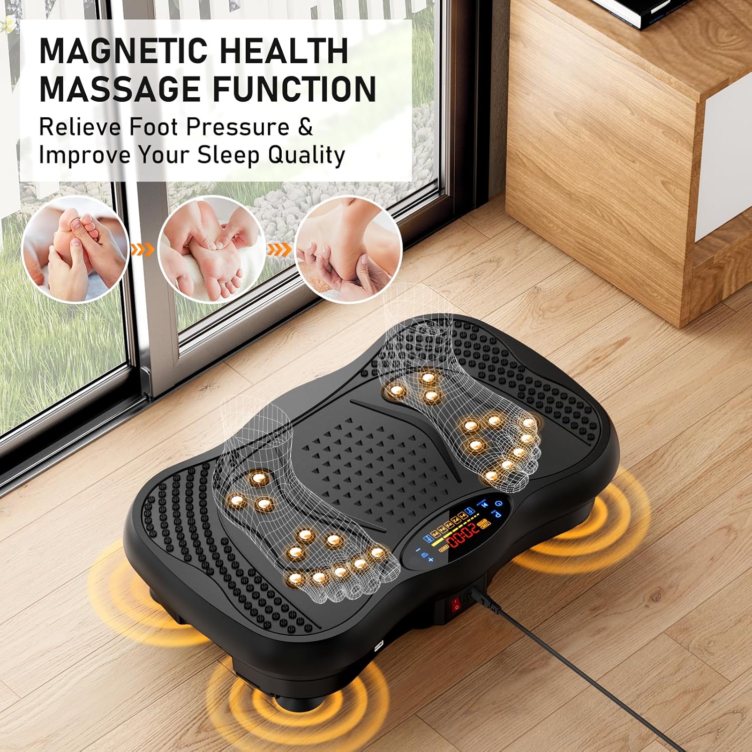 Vibration Plate Exercise Machine, 130 Levels Full Body Workout Vibrati Gerglam Vibration Plate Exercise Machine, 130 Levels Full Body Workout Vibrati Gerglam