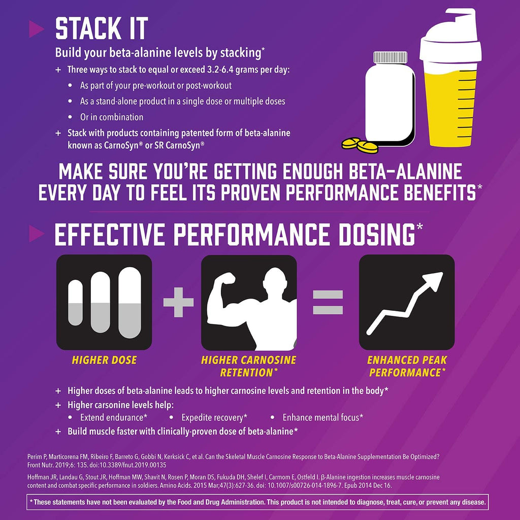 NOW Foods Sports Nutrition, Beta-Alanine 750 mg, Delays Muscle Fatigue*, Endurance*, 120 Veg Capsules
