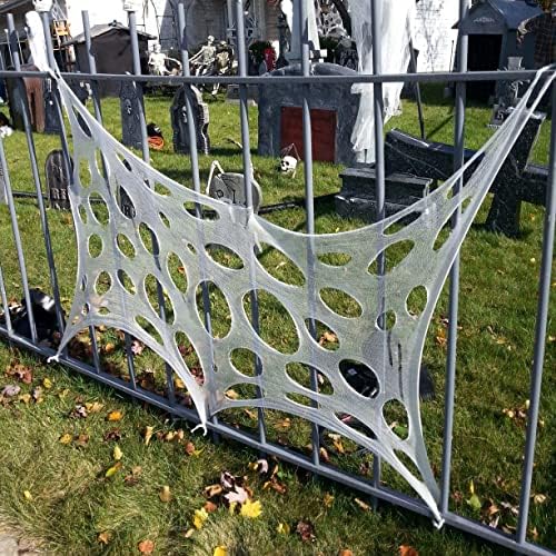 450sqft Halloween Spider Web Stretchy Web Netting for Haunted House