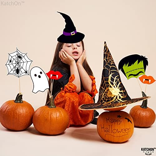 Scary Halloween Photo Booth Props, Pack of 22