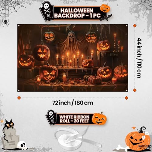 Spooky Halloween Backdrop 72x44 Inch | Halloween Party Decorations