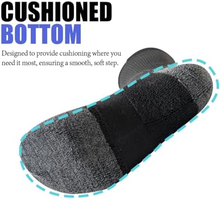 5/10 Pairs Mens Lightweight Long Cushion Work Socks Casual Breathable Crew Athletic Socks for Workout Sports