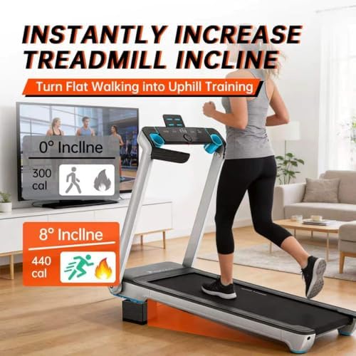 Larger Walking Pad Incline Blocks, Adjustable Height Treadmill Riser Incline Blocks, Fits Wheeled & Non-Wheeled Treadmills, Non-Slip Durable Incline Riser for Home & Gym