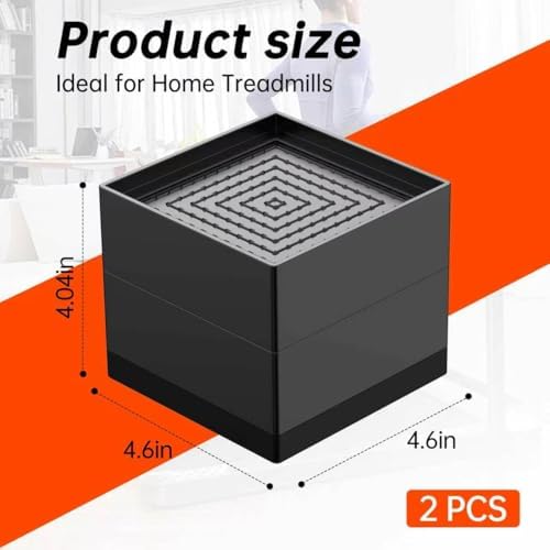 Larger Walking Pad Incline Blocks, Adjustable Height Treadmill Riser Incline Blocks, Fits Wheeled & Non-Wheeled Treadmills, Non-Slip Durable Incline Riser for Home & Gym