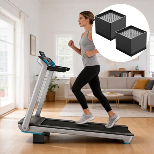 Larger Walking Pad Incline Blocks, Adjustable Height Treadmill Riser Incline Blocks, Fits Wheeled & Non-Wheeled Treadmills, Non-Slip Durable Incline Riser for Home & Gym