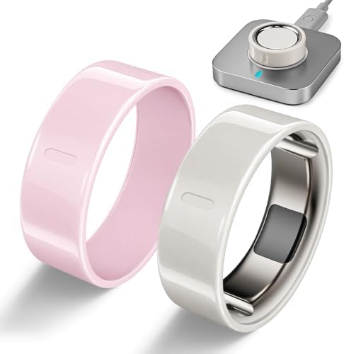 2 Pack Ring Cover Compatible with Oura Ring Gen 4/Gen 3 Horizon/Heritage, Ceramic-Look TPU Anti-Scratch Protector Accessories for Oura Ring Jacket Women Men, Size 8 (Not for Oura 4 Ceramic)