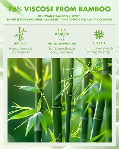 Bamboo Viscose Compression Socks for Women | 2 Pairs, 15-20 mmHg Graduated Support, Breathable Knee High, Arch Support, Nurse, Travel, Pregnancy, Daily Wear