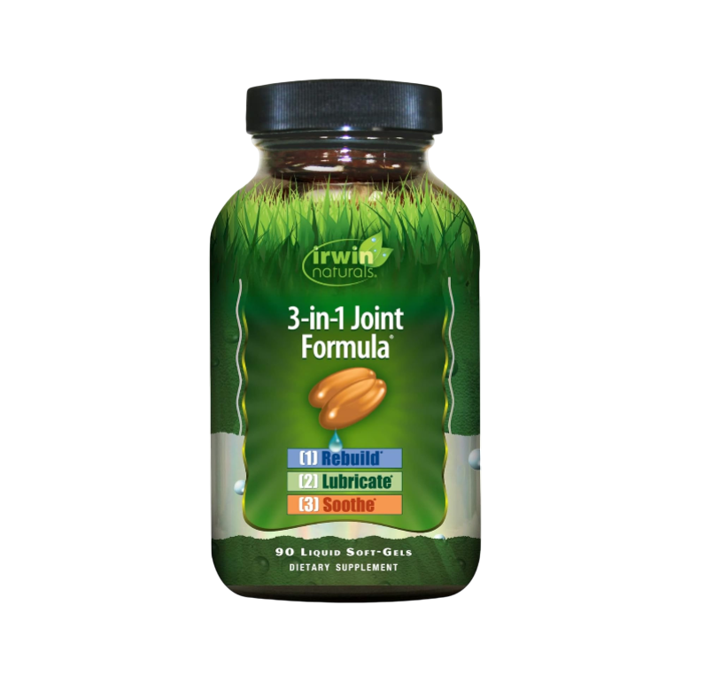 3-in-1 Joint Formula - Powerful Joint Support Supplement with Glucosamine, Chondroitin, Turmeric & Boswellia - 90 Liquid Softgels