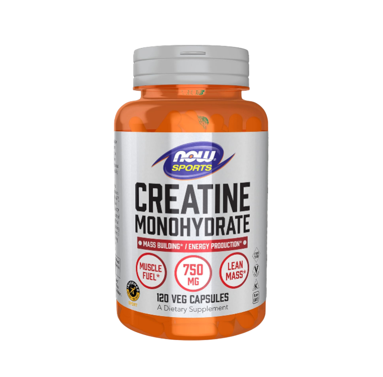 Sports Nutrition, Creatine Monohydrate 750 mg, Mass Building*/Energy Production*, 120 Veg Capsules