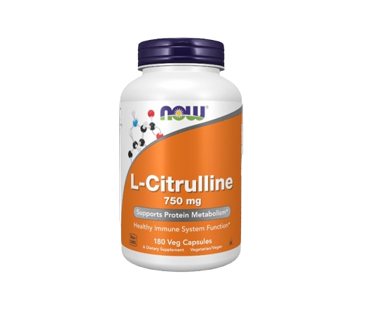 NOW Foods Supplements, L-Citrulline 750 mg, Supports Protein Metabolism*, Amino Acid, 180 Veg Capsules