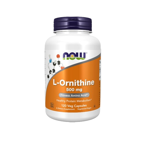 NOW Foods Supplements, L-Ornithine (L-Ornithine Hydrochloride) 500 mg, Amino Acid, 120 Veg Capsules