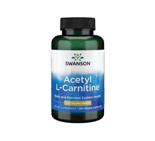 Acetyl L-Carnitine 500 mg 100 Caps by Swanson Premium