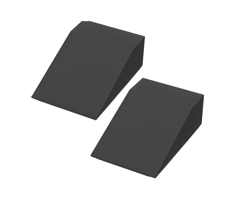 2 Pack Squat Wedge Blocks,Non Slip Professional Squat Ramp for Heel Elevated Squats Calf Raises Platform, Calf Stretcher, Balance, Pushup, Yoga Wrist Support, Pilates, Squat, Riser Block