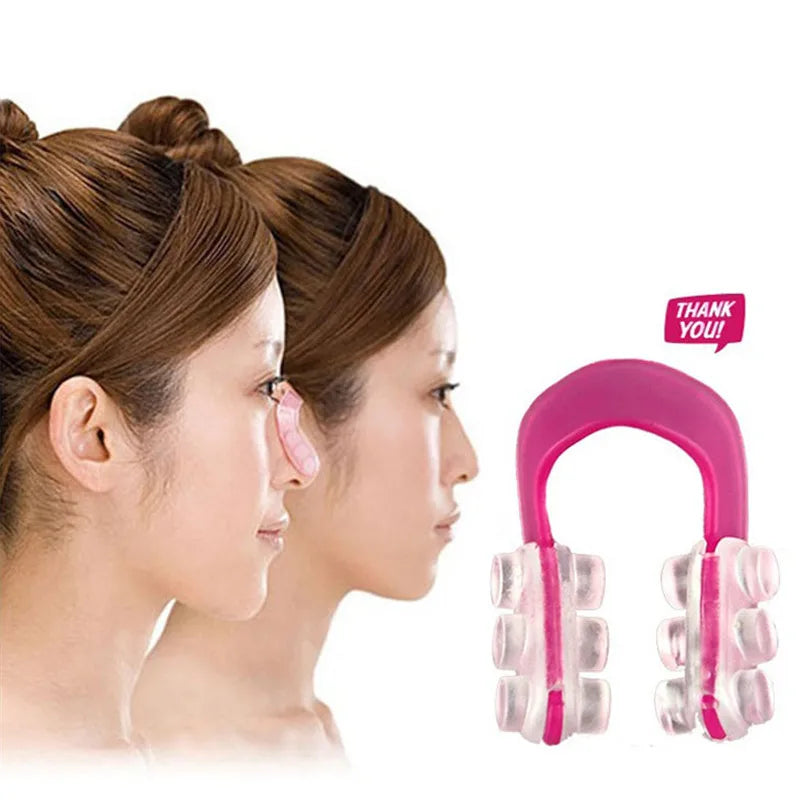 A Set of Black and Pink Nose Up Lifting Shaping Clip Invisible Shaper Tool,Straightening Beauty Massage Tool Bridge Straightening for Nose Uplifting Crooked Women Men Bridge Wide Lifter Men's