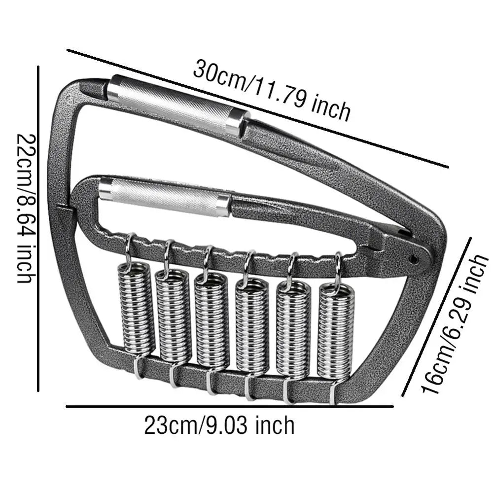 Solid Metal Hand Grip Dynamometer Hand Grip Strength Tester 165lb Adjustable Grip Strength Trainer with 5 Heavy Duty Springs,Professional Forearm & Finger Exercise Equipment for Athletes,Gym & Home Workouts