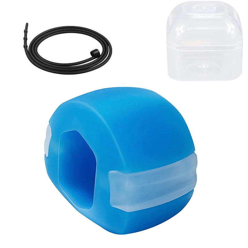 Jaw Exerciser for Women - Double Chin Reducer, Facial Toner, Neck Exerciser for Younger and Healthier Look Helps Reduce Stress and Cravings Jawline Trainer (Pop N Go Beginner Pink)