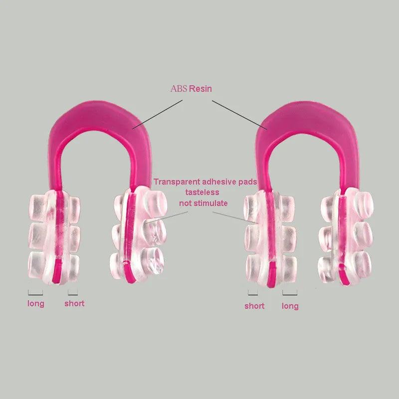 A Set of Black and Pink Nose Up Lifting Shaping Clip Invisible Shaper Tool,Straightening Beauty Massage Tool Bridge Straightening for Nose Uplifting Crooked Women Men Bridge Wide Lifter Men's