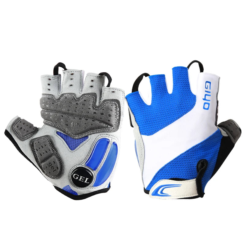 Cycling Gloves Half Finger Bicycle Gloves Shock-Absorbing Anti-Slip Breathable MTB DH Road Biking Gloves for Men/Women
