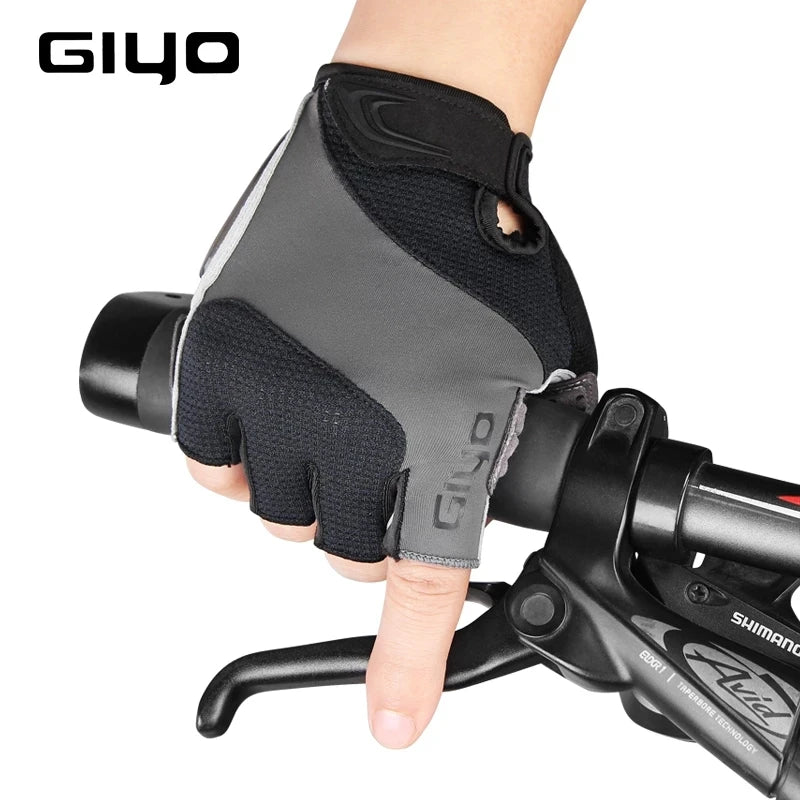 Cycling Gloves Half Finger Bicycle Gloves Shock-Absorbing Anti-Slip Breathable MTB DH Road Biking Gloves for Men/Women