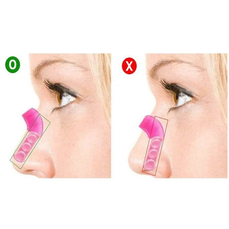 A Set of Black and Pink Nose Up Lifting Shaping Clip Invisible Shaper Tool,Straightening Beauty Massage Tool Bridge Straightening for Nose Uplifting Crooked Women Men Bridge Wide Lifter Men's