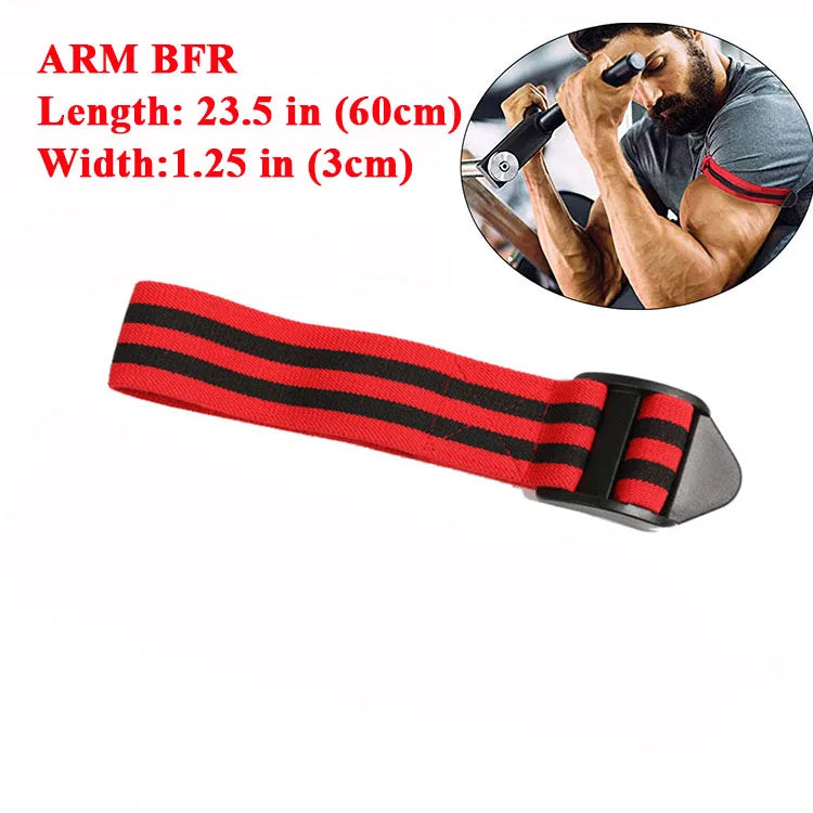 PRO 4-Pack Bundle Blood Flow Restriction Bands for Arms and Legs - Occlusion Training Bands Help You Gain Muscle Without Heavy Weight Lifting, Strong Elastic Strap + Quick-Release