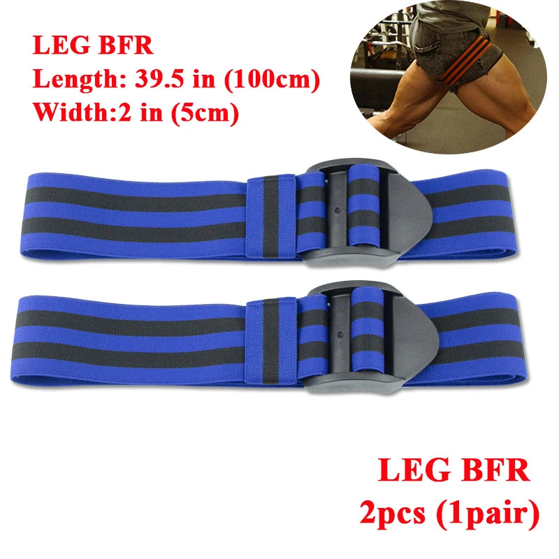 PRO 4-Pack Bundle Blood Flow Restriction Bands for Arms and Legs - Occlusion Training Bands Help You Gain Muscle Without Heavy Weight Lifting, Strong Elastic Strap + Quick-Release