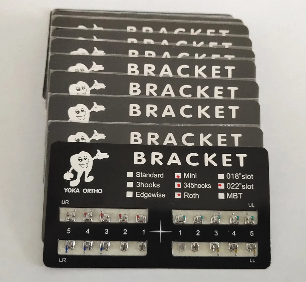 100pcs/Pack 022 Slot Bondable with Hook on 345 Teeth Model Mini Roth Brackets Roth,5 pieces per pack 20 pieces per pack. (5 pcs)