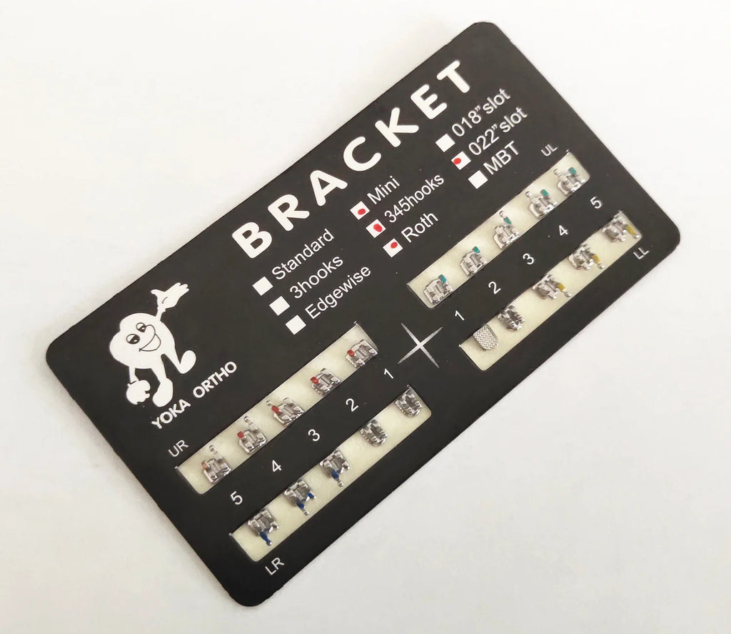 100pcs/Pack 022 Slot Bondable with Hook on 345 Teeth Model Mini Roth Brackets Roth,5 pieces per pack 20 pieces per pack. (5 pcs)