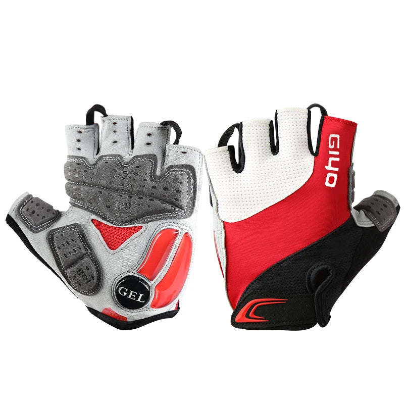 Cycling Gloves Half Finger Bicycle Gloves Shock-Absorbing Anti-Slip Breathable MTB DH Road Biking Gloves for Men/Women