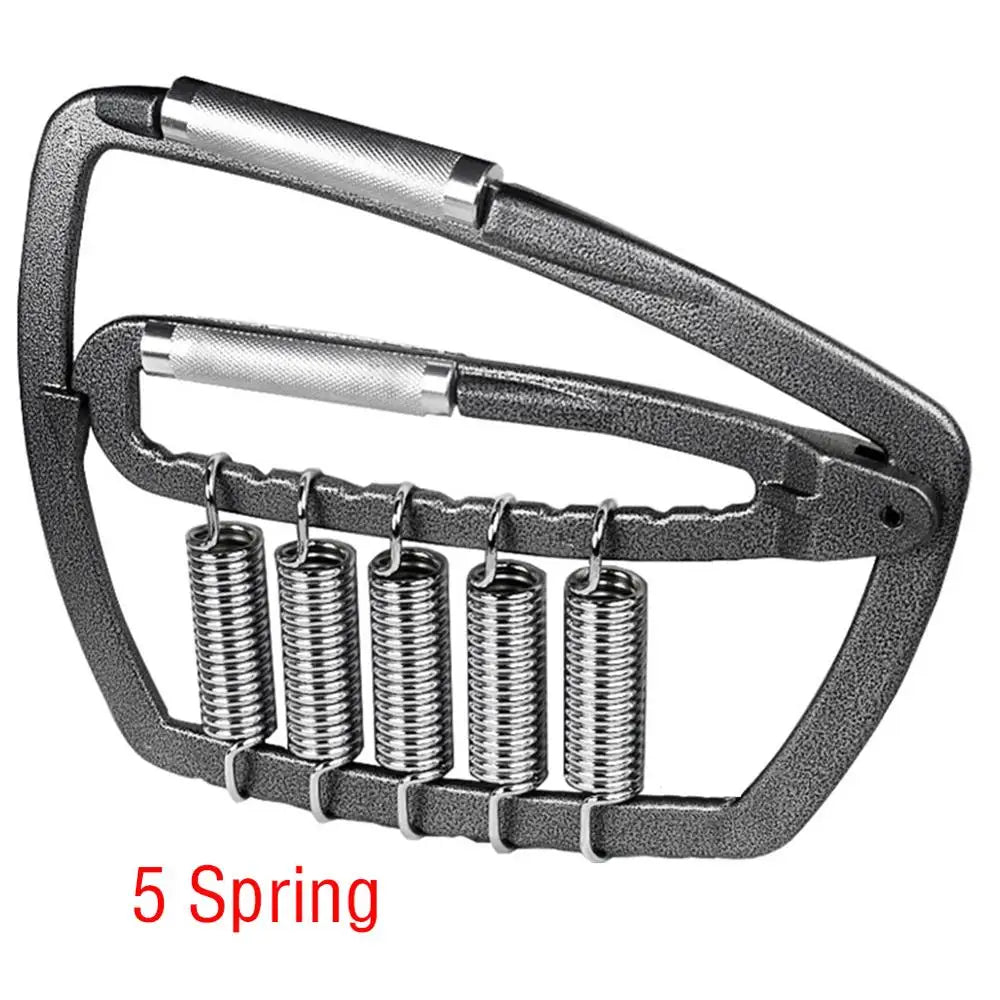 Solid Metal Hand Grip Dynamometer Hand Grip Strength Tester 165lb Adjustable Grip Strength Trainer with 5 Heavy Duty Springs,Professional Forearm & Finger Exercise Equipment for Athletes,Gym & Home Workouts