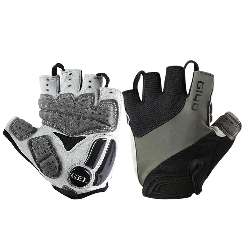 Cycling Gloves Half Finger Bicycle Gloves Shock-Absorbing Anti-Slip Breathable MTB DH Road Biking Gloves for Men/Women