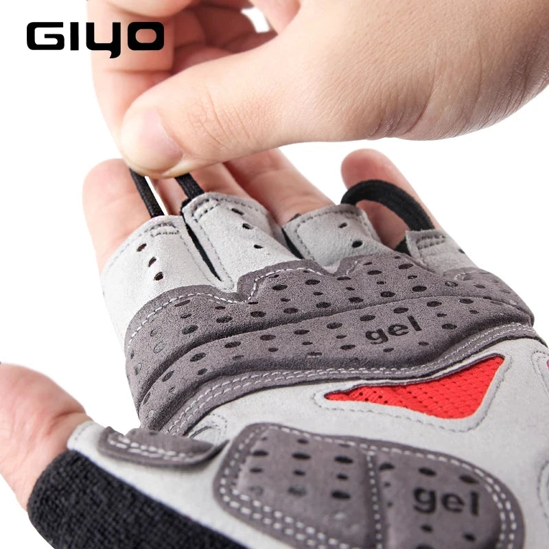 Cycling Gloves Half Finger Bicycle Gloves Shock-Absorbing Anti-Slip Breathable MTB DH Road Biking Gloves for Men/Women