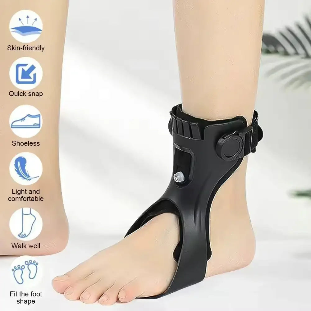 Drop Foot Brace Orthosis AFO AFOs Ankle Brace Support With Comfortable Inflatable Airbag for Hemiplegia Stroke Shoes Walking (Right foot, X-Large)