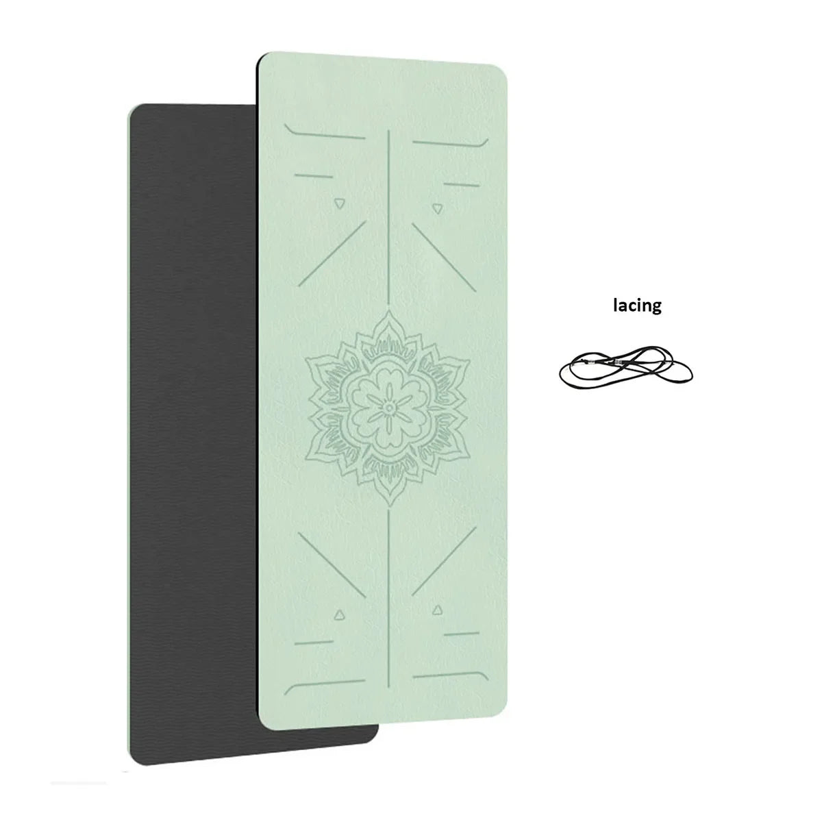 Yoga Mat Non Slip, Pilates Fitness Mats, Eco Friendly, Anti-Tear 1/4" Thick Yoga Mats for Women, Exercise Mats for Home Workout with Carrying Sling and Storage Bag