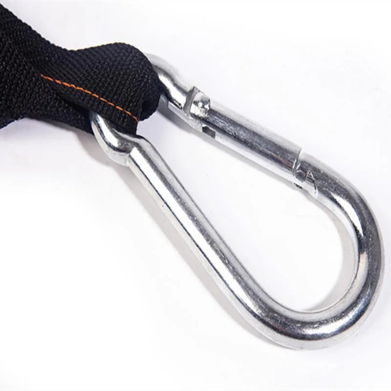 Hanging Ab Straps for Pull Up Bar & Core Strength Training - Soft Padded Exercise Straps for Ab Swing & Leg Raises, Hang Bar Strap with 2 Steel Carabiners - Abs Equipment for Home & Gym