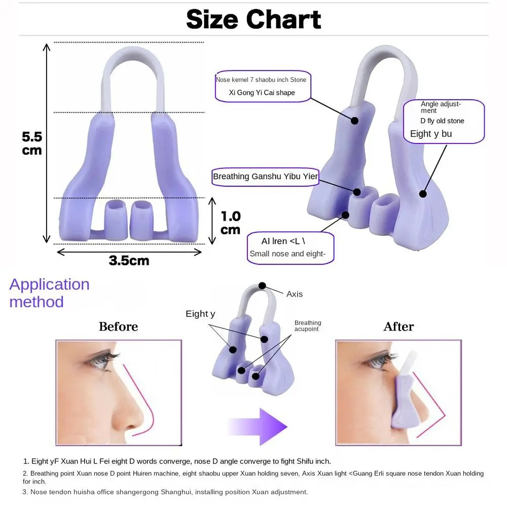 Nose Shaping Clip, Wide Nose Lifter Beauty Tool - Non-Electric, Battery-Free