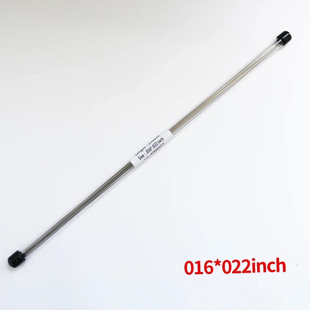 10pcs Lingual Retainer Wire Stainless SteelSuper elastic Flat Straight Twist Wires,0.010 * 0.032