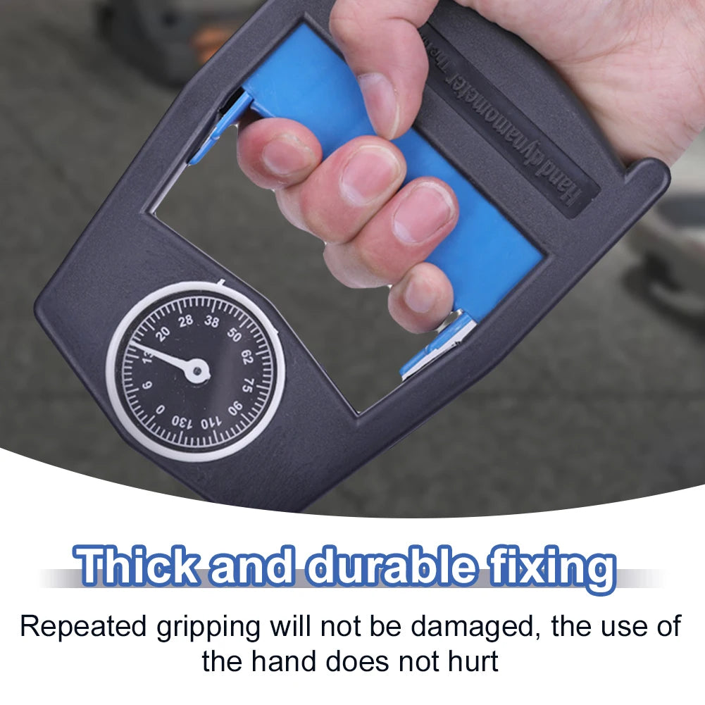 Grip Strength Tester Trainer - Dynamometer Handgrip Measurer Meter, Handheld Strengthener Exerciser for Sports, School, and Home Use (198Lbs / 90Kgs)