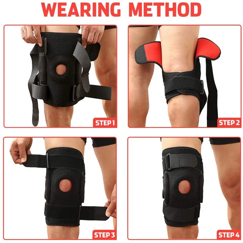 Knee Support Brace for Men Women, Adjustable Compression Sleeve Wrap Patellar Pad Tendon - Arthritis Pain, meniscus tear, Injury Recovery, Running, Workout, KS10