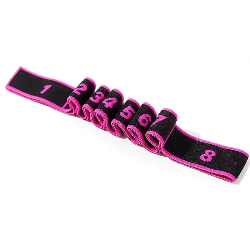 Stretching Strap with Loops - Non Elastic Stretch Band for Physical Therapy, Yoga Strap for Stretching Equipment, Stretch Bands for Exercise and Flexibility - Fascia, Hamstring & Leg Stretcher Belt